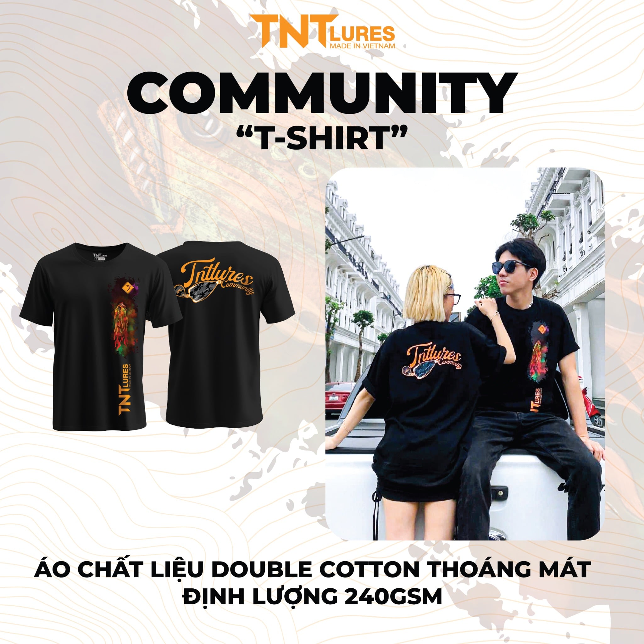 ├üo T-Shirt Thß╗¥i trang nam nß╗» TNTLures Community